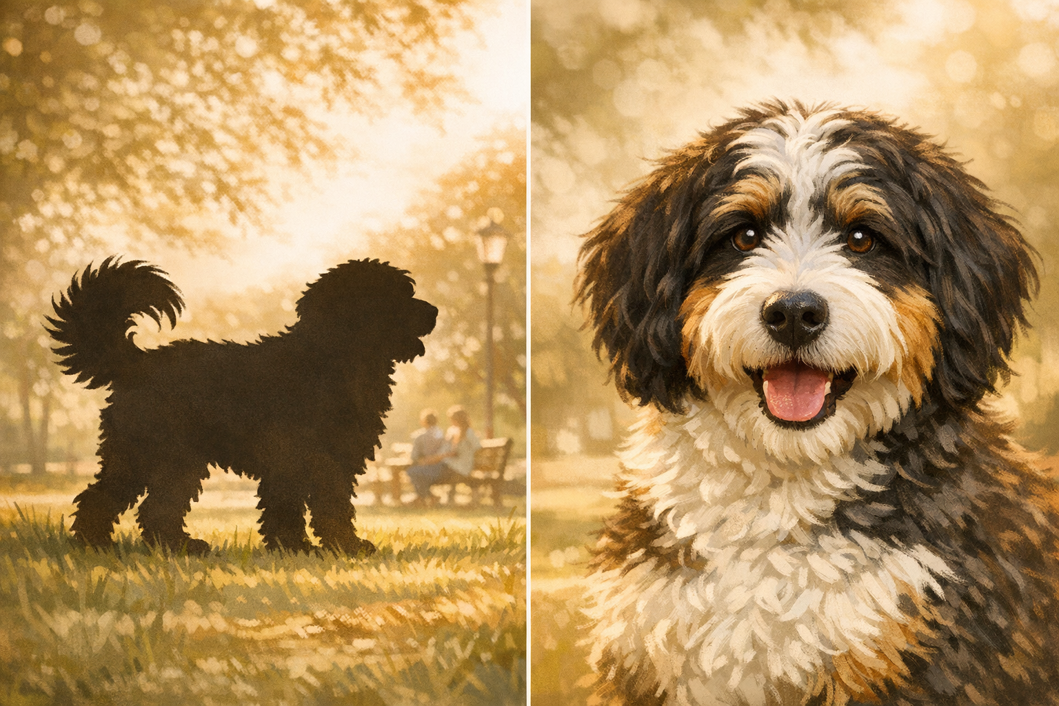 The Bernedoodle Silhouette: Why You Can Spot One From Across the Park