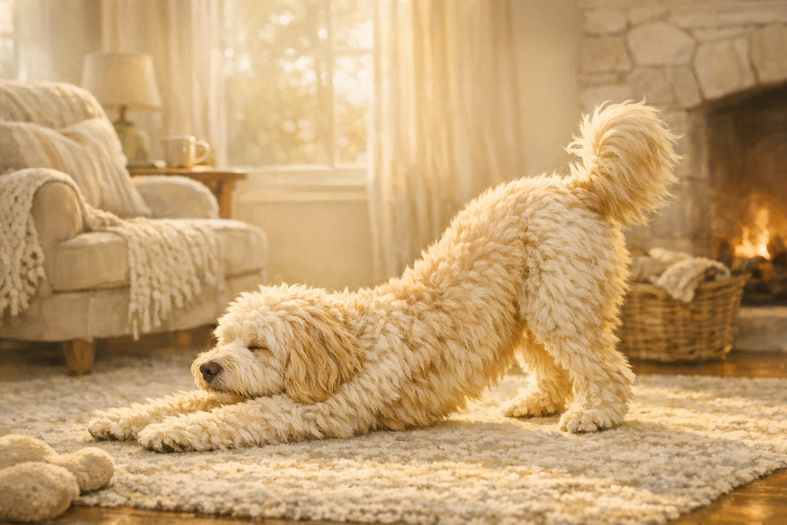 The Big Stretch Dog Shirt: One Pose That Fits Every Breed