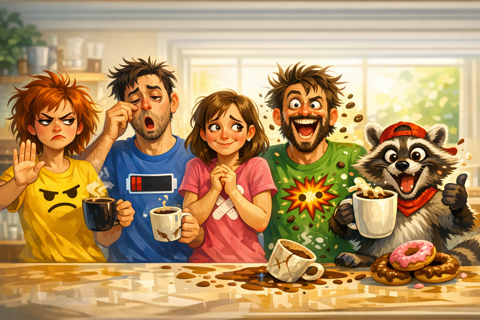 Coffee Humor T-Shirts Are Warning Labels Written by the Person Before the First Cup