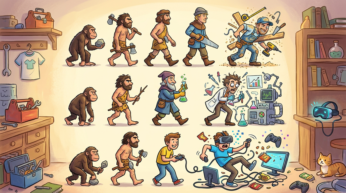 The Evolution Chart Joke We Did Not Invent But Absolutely Stole