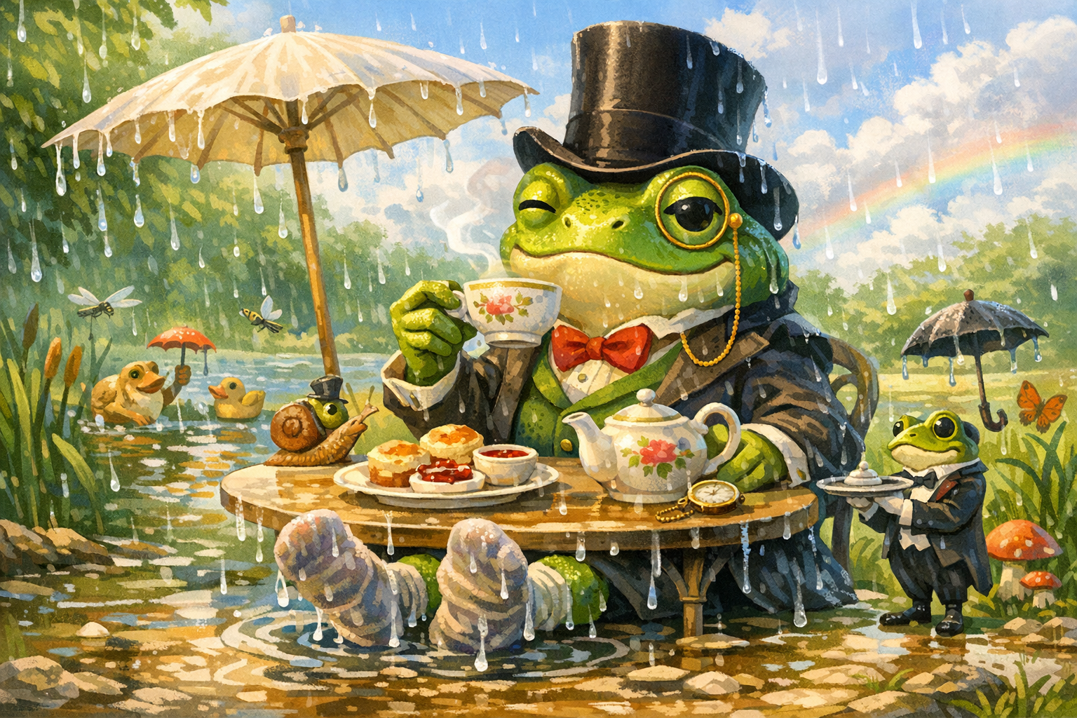 The Froggy T Shirt: Meet Sir Froggy, a Gentleman of Standards and Damp Socks