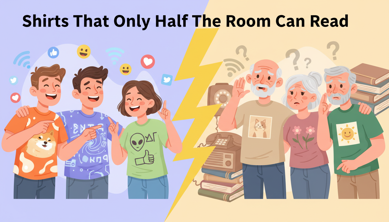 Shirts That Only Half the Room Can Read