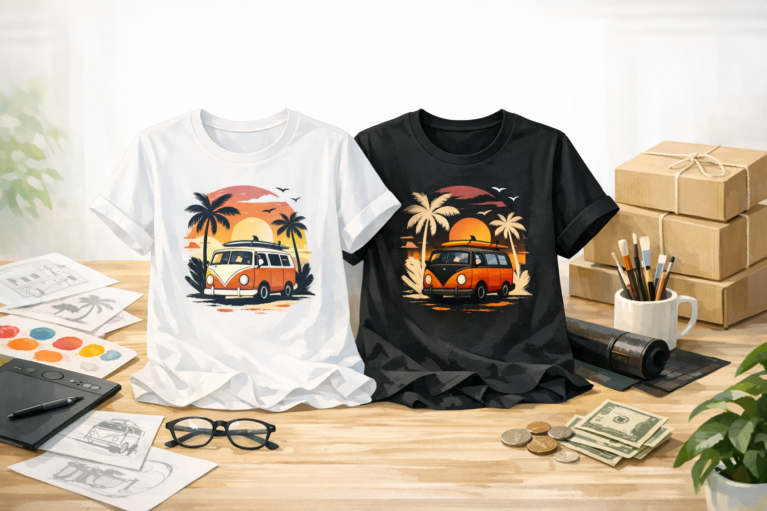 Three in Four Shirts We Sold on Etsy Were Dark: Why Your Design Needs a Dark Version