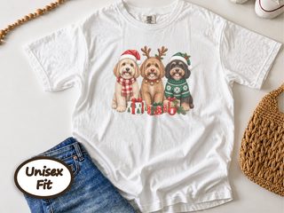 Christmas Cavapoo Trio Presents doodle dog shirt - photo 1