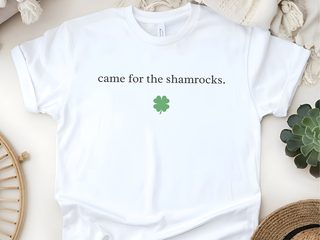 Came For The Shamrocks funny shirt - photo 5