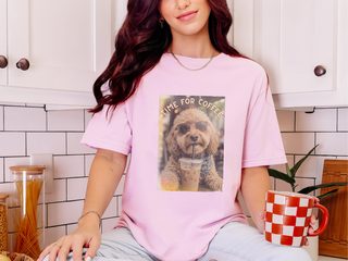 Time For Coffee doodle dog shirt - photo 3