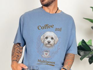 Coffee And Maltipoos doodle dog shirt - photo 5