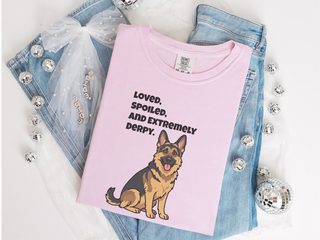 Derpy German Shepherd doodle dog shirt - photo 4