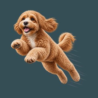 Flying Cavapoo Speed Lines Cavapoo Shirt