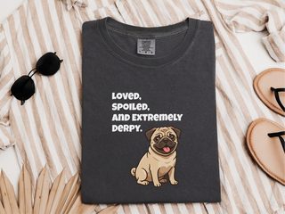 Derpy Fawn Pug doodle dog shirt - photo 2