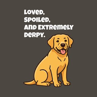 Derpy Yellow Labrador Retriever Comfort Colors Yellow Lab Shirt