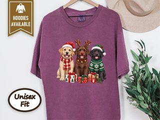 Three Labrador Christmas Dogs doodle dog shirt - photo 6