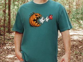 Scary Pumpkin Eating Ghosts funny shirt - photo 8