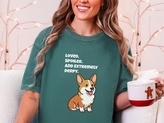 Derpy Welsh Corgi doodle dog shirt - photo 7