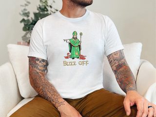 Buzz off St. Patrick Kicking Out Snakes funny shirt - photo 1