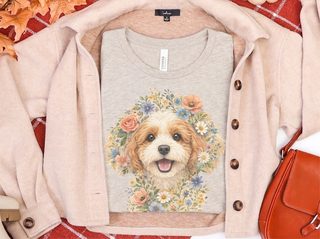 Cavapoo Floral Face - photo 8