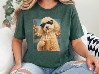 Maltipoo Iced Coffee Cool Dog doodle dog shirt - photo 4