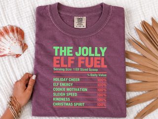 Jolly Elf Fuel Nutrition Label2 funny shirt - photo 6