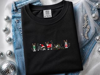 Festive Tuxedo Cats Line funny shirt - photo 4