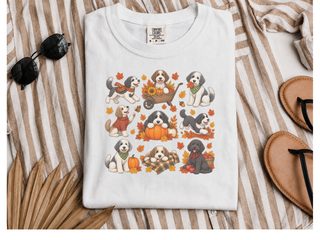 Autumn Sheepadoodle Fall Activities doodle dog shirt - photo 2