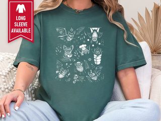 Cute Bat Illustration Fun Activities funny shirt - photo 6