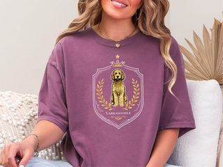 Comfort Colors Labradoodle Royal Crest doodle dog shirt - photo 5