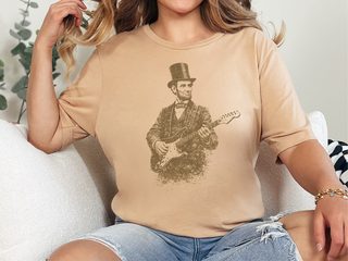 Abe Lincoln Rockin' Guitar Vintage funny shirt - photo 7