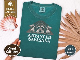 Schnoodle Advanced Savasana Yoga doodle dog shirt - photo 8