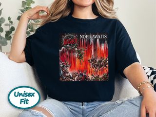 Sleigher Heavy Metal Noel Awaits funny shirt - photo 3