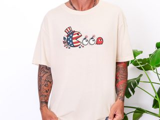 Patriotic Arcade Hero Chasing Lit Bombs funny shirt - photo 8
