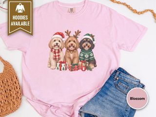 Christmas Cavapoo Trio Presents doodle dog shirt - photo 4