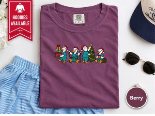 Christmas Scrub Ducks funny shirt - photo 4