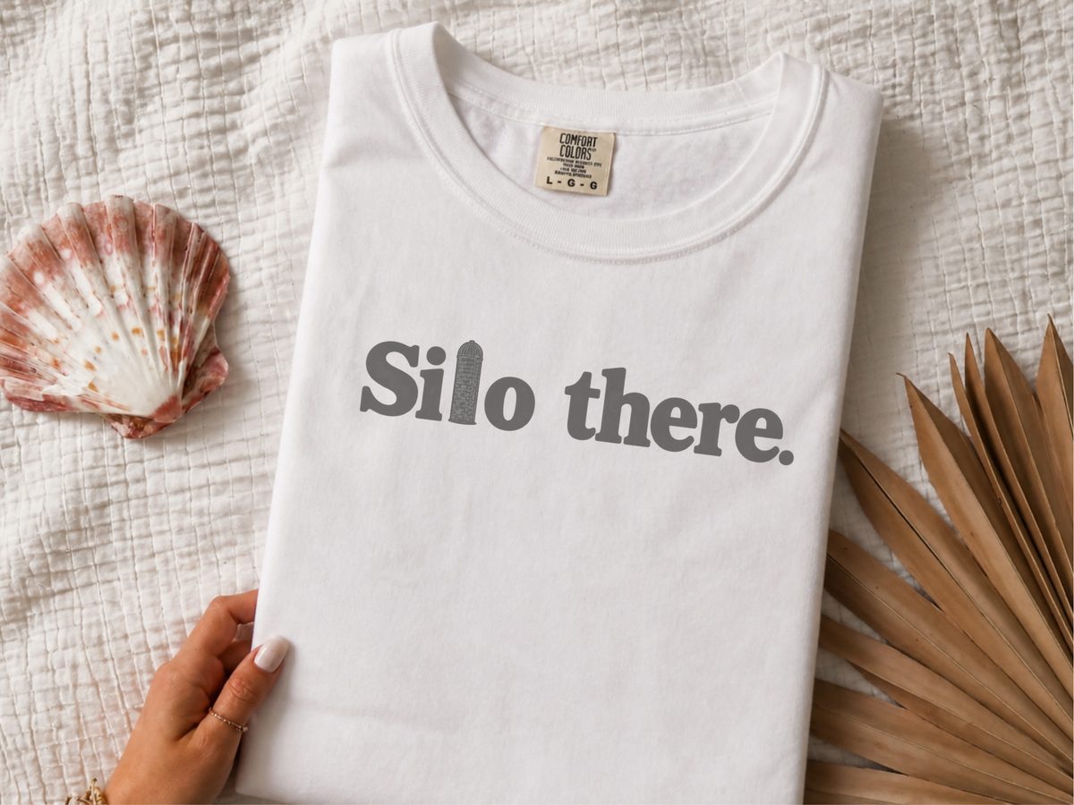 Silo There Dark Grey Funny Farming Shirt Country Life T-Shirt