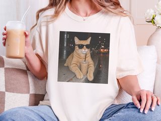 Cool Orange Cat Iced Coffee funny shirt - photo 8