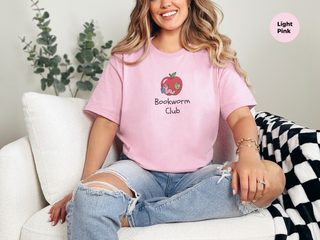 Bookworm Club funny shirt - photo 8