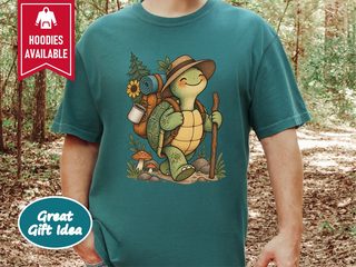 Hiking Turtle With Backpack funny shirt - photo 7