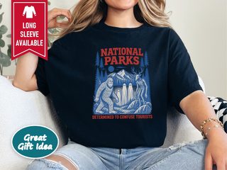 National Parks Cryptids Forest Scene funny shirt - photo 4