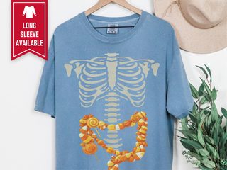 Candy Corn Skeleton Intestines funny shirt - photo 5