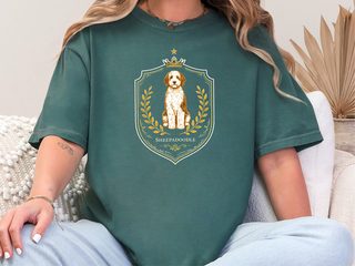 Comfort Colors Sheepadoodle royal Crest doodle dog shirt - photo 7