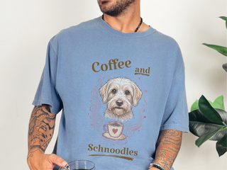 Coffee And Schnoodles doodle dog shirt - photo 4