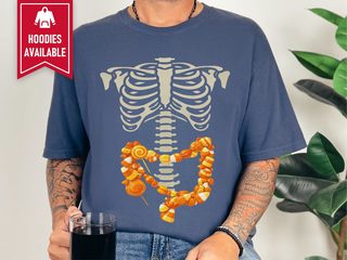 Candy Corn Skeleton Intestines funny shirt - photo 8