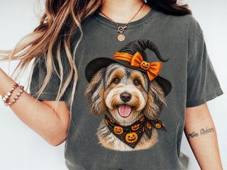 Aussiedoodle Halloween Witch Hat - photo 2