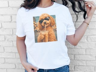 Cavapoo Iced Coffee Cool Dog doodle dog shirt - photo 7