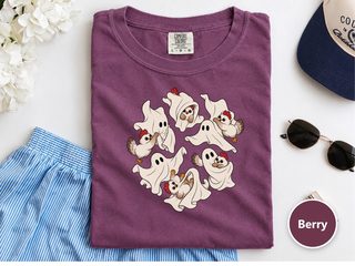 Ghost Playing With Chicken funny shirt - photo 7