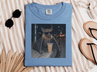 Cool Bat Drinking Coffee funny shirt - photo 7
