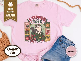 Cat Tipped Christmas Tree doodle dog shirt - photo 6