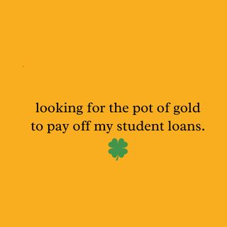 Pot of Gold Student Loan Debt Funny St. Patrick's Day T-Shirt
