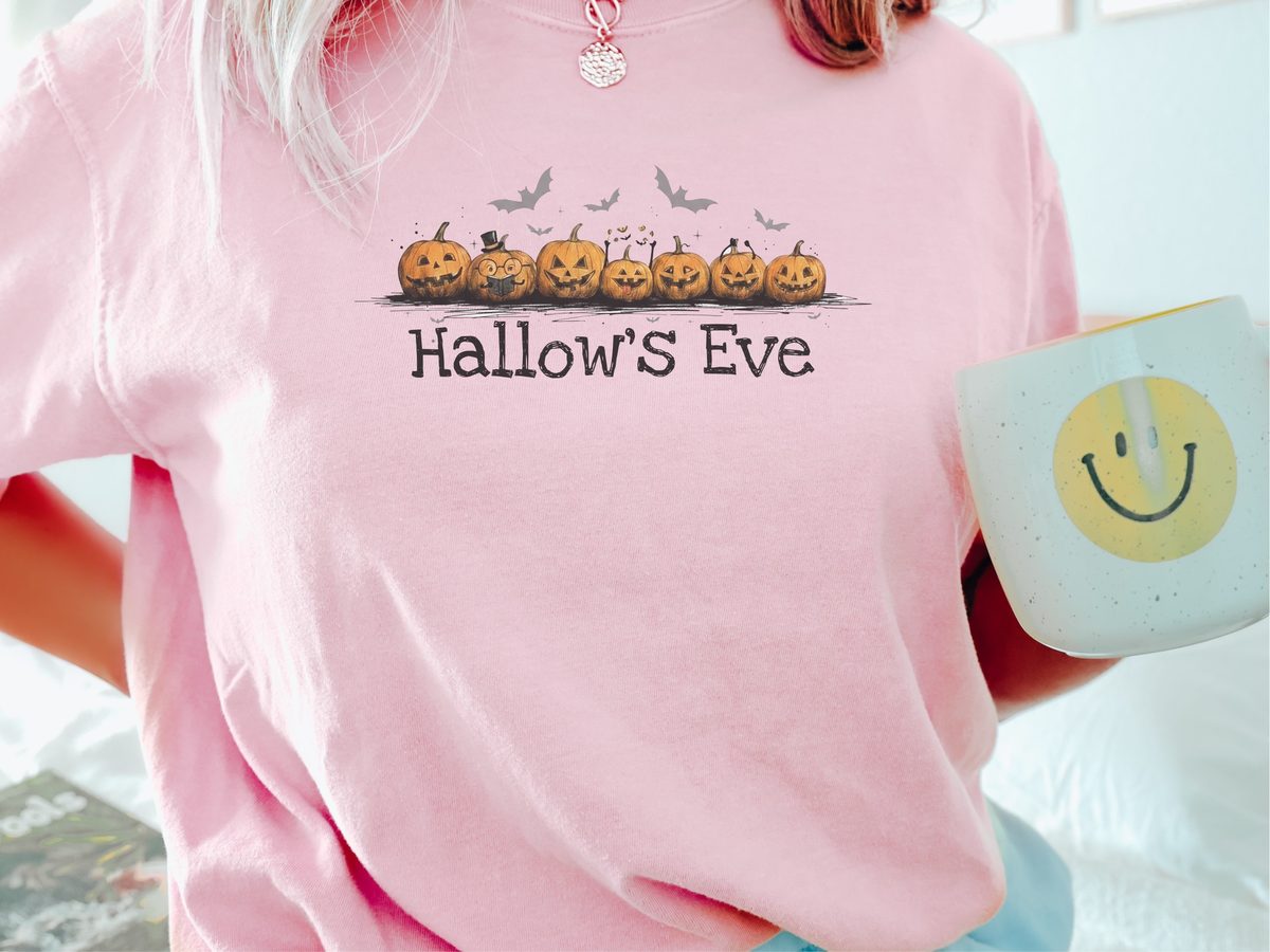Spooky Pumpkins Hallow's Eve Comfort Colors Halloween T-Shirt