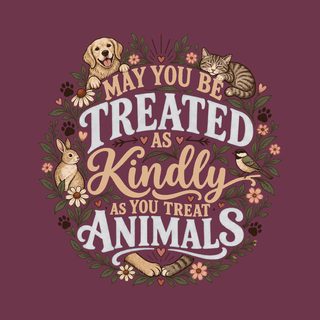 May You Be Treated As Kindly As You Treat Animals Comfort Colors Tee