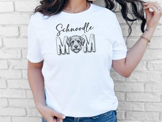 Schnoodle Mom doodle dog shirt - photo 7